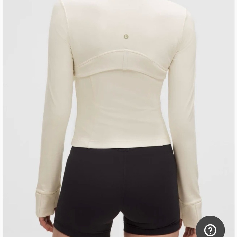 Lululemon Athletica Cream Jacket with Gold Zipper - Picture 4 of 5